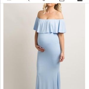 Pink blush maternity dress